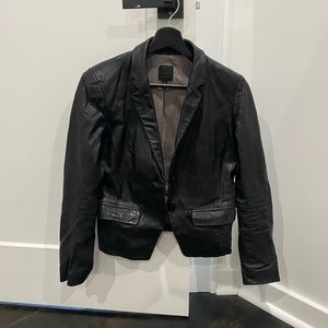 Gap leather blazer